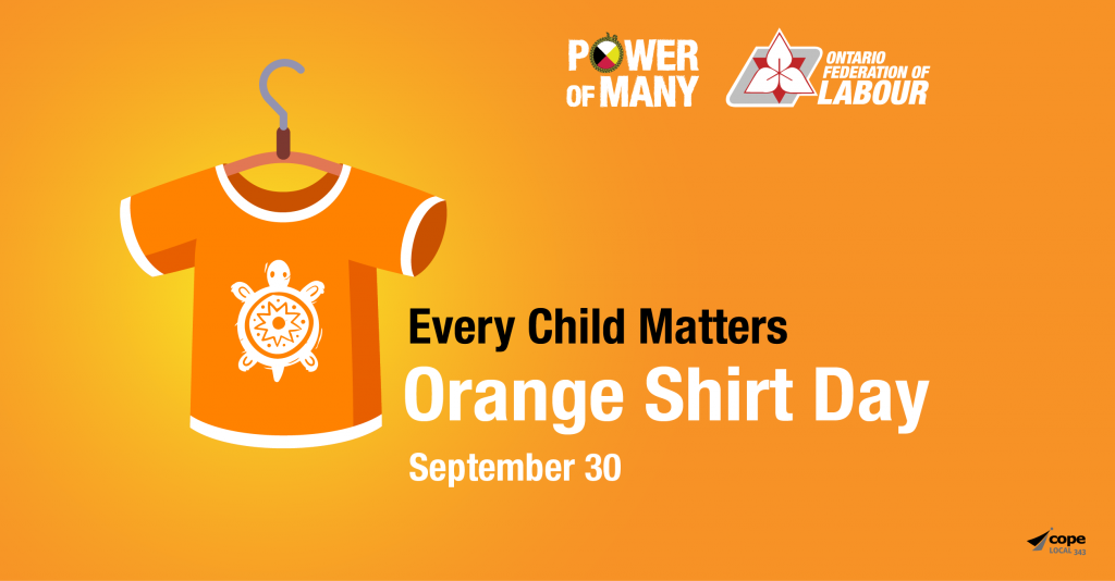 Orange Shirt Day | The Ontario Federation of Labour