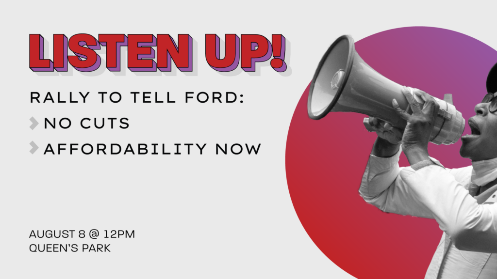 Listen Up! Rally to tell Ford: No cuts, Affordability now!