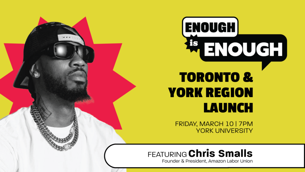 Enough Is Enough: Toronto & York Region Launch
